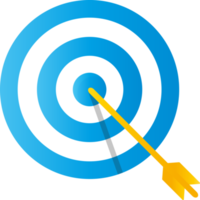 Dart Board Target with Arrow png