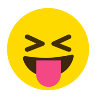 Emoji Yellow cheeky face PNG file