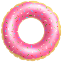 Inflatable Donut Swim Ring Tube Pool Float. png