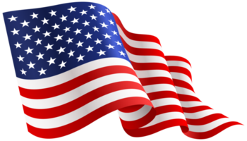 Amerikaanse vlag. vlag van de Verenigde Staten. png