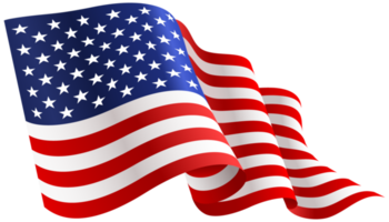 american flag transparent background