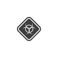 Vector sign of the danger symbol is isolated on a white background. danger icon color editable.