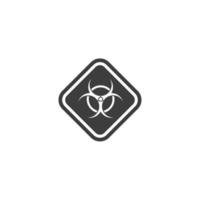 Vector sign of the danger symbol is isolated on a white background. danger icon color editable.