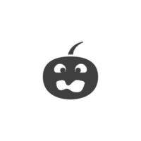 Vector sign of the jack o lantern symbol is isolated on a white background. jack o lantern icon color editable.