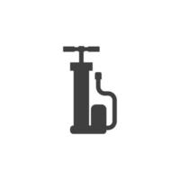 Vector sign of the Air pump symbol is isolated on a white background. Air pump icon color editable.