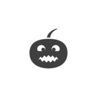 Vector sign of the jack o lantern symbol is isolated on a white background. jack o lantern icon color editable.