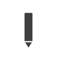 Vector sign of the pencil symbol is isolated on a white background. pencil icon color editable.