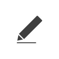 Vector sign of the pencil symbol is isolated on a white background. pencil icon color editable.