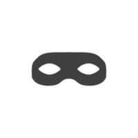 Vector sign of the anonymous mask symbol is isolated on a white background. anonymous mask icon color editable.