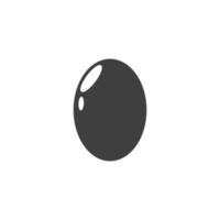 Vector sign of the Egg symbol is isolated on a white background. Egg icon color editable.