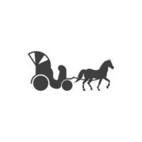 Vector sign of the carriage symbol is isolated on a white background. carriage icon color editable.