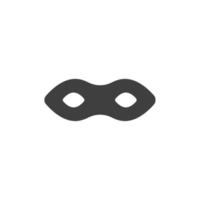 Vector sign of the anonymous mask symbol is isolated on a white background. anonymous mask icon color editable.