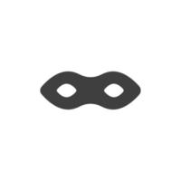 Vector sign of the anonymous mask symbol is isolated on a white background. anonymous mask icon color editable.