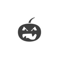 Vector sign of the jack o lantern symbol is isolated on a white background. jack o lantern icon color editable.