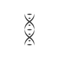 Vector sign of the DNA Helix symbol is isolated on a white background. DNA Helix icon color editable.
