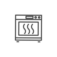 Vector sign of the Stove oven symbol is isolated on a white background. Stove oven icon color editable.