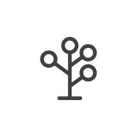 Vector sign of the tree symbol is isolated on a white background. tree icon color editable.