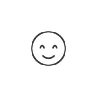 Vector sign of the emoticon face symbol is isolated on a white background. emoticon face icon color editable.