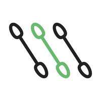 Applicators Line Green and Black Icon vector