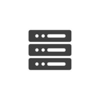 Vector sign of the computer server symbol is isolated on a white background. computer server icon color editable.