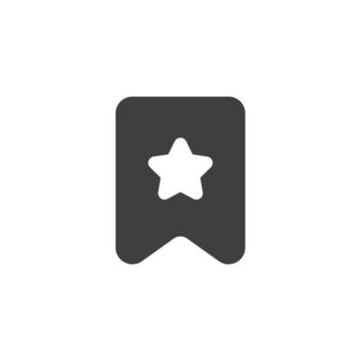 Vector sign of the bookmark symbol is isolated on a white background. bookmark icon color editable.