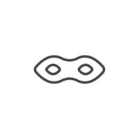 Vector sign of the anonymous mask symbol is isolated on a white background. anonymous mask icon color editable.