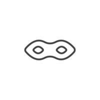 Vector sign of the anonymous mask symbol is isolated on a white background. anonymous mask icon color editable.