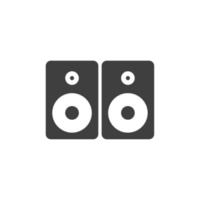 Vector sign of the Sound speaker symbol is isolated on a white background. Sound speaker icon color editable.