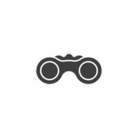 Vector sign of the Binoculars symbol is isolated on a white background. Binoculars icon color editable.