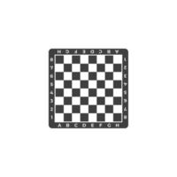 Vector sign of the Chess board symbol is isolated on a white background. Chess board icon color editable.