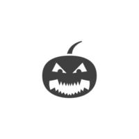 Vector sign of the jack o lantern symbol is isolated on a white background. jack o lantern icon color editable.