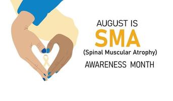 Spinal Muscular atrophy month vector