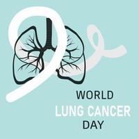 Lung cancer day vector