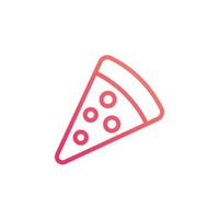 vector de pizza para presentación de icono de símbolo de sitio web