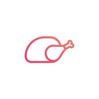 chicken leg vector for website symbol icon presentation