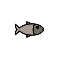vector de pescado para la presentación del icono del símbolo del sitio web