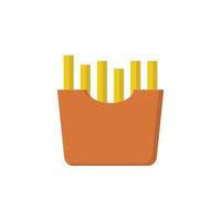 vector de papas fritas para la presentación del icono del símbolo del sitio web