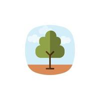 vector de árbol para presentación de icono de símbolo de sitio web