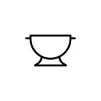 rice bowl vector for website symbol icon presentation