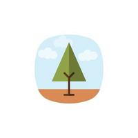 vector de árbol para presentación de icono de símbolo de sitio web