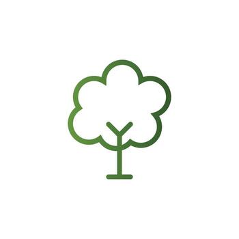 vector de árbol para presentación de icono de símbolo de sitio web