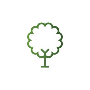 vector de árbol para presentación de icono de símbolo de sitio web