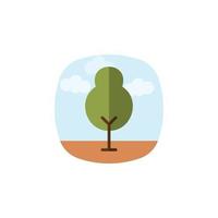 vector de árbol para presentación de icono de símbolo de sitio web