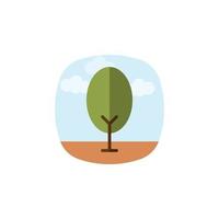 vector de árbol para presentación de icono de símbolo de sitio web