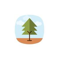 vector de árbol para presentación de icono de símbolo de sitio web