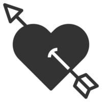 Heart Love icon solid   vector illustration