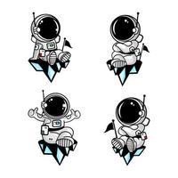astronautas logo vector