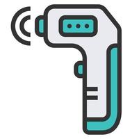 Thermometer Gun Icon Vector Illustration .