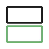 View Array Line Green and Black Icon vector