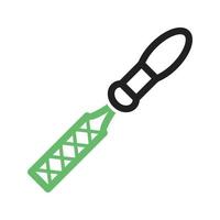 File Line Green and Black Icon vector